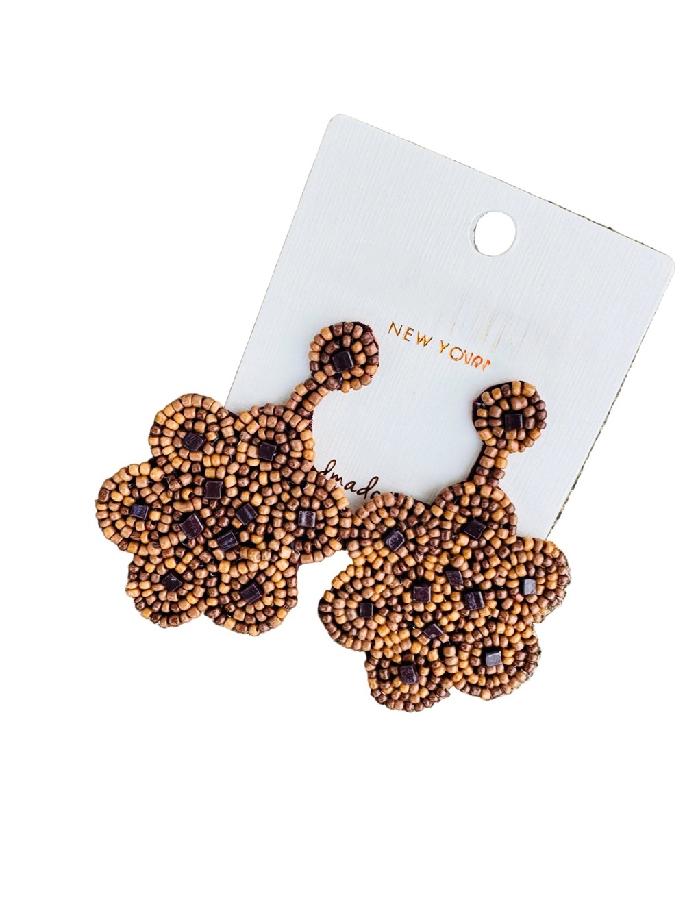 Coco Flower Beaded Earrings